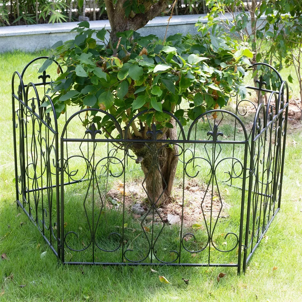 5pcs Outdoor Rustproof Landscape Border Folding Patio Fences