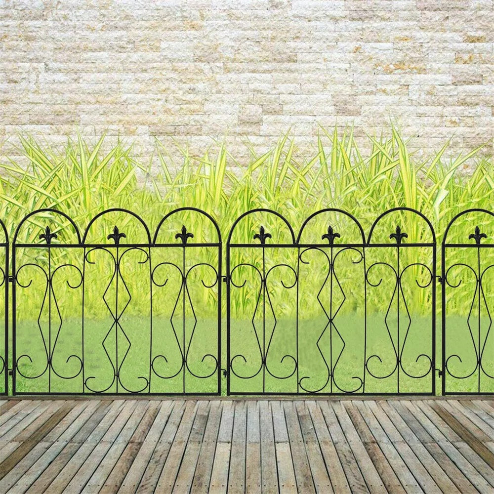 5pcs Outdoor Rustproof Landscape Border Folding Patio Fences