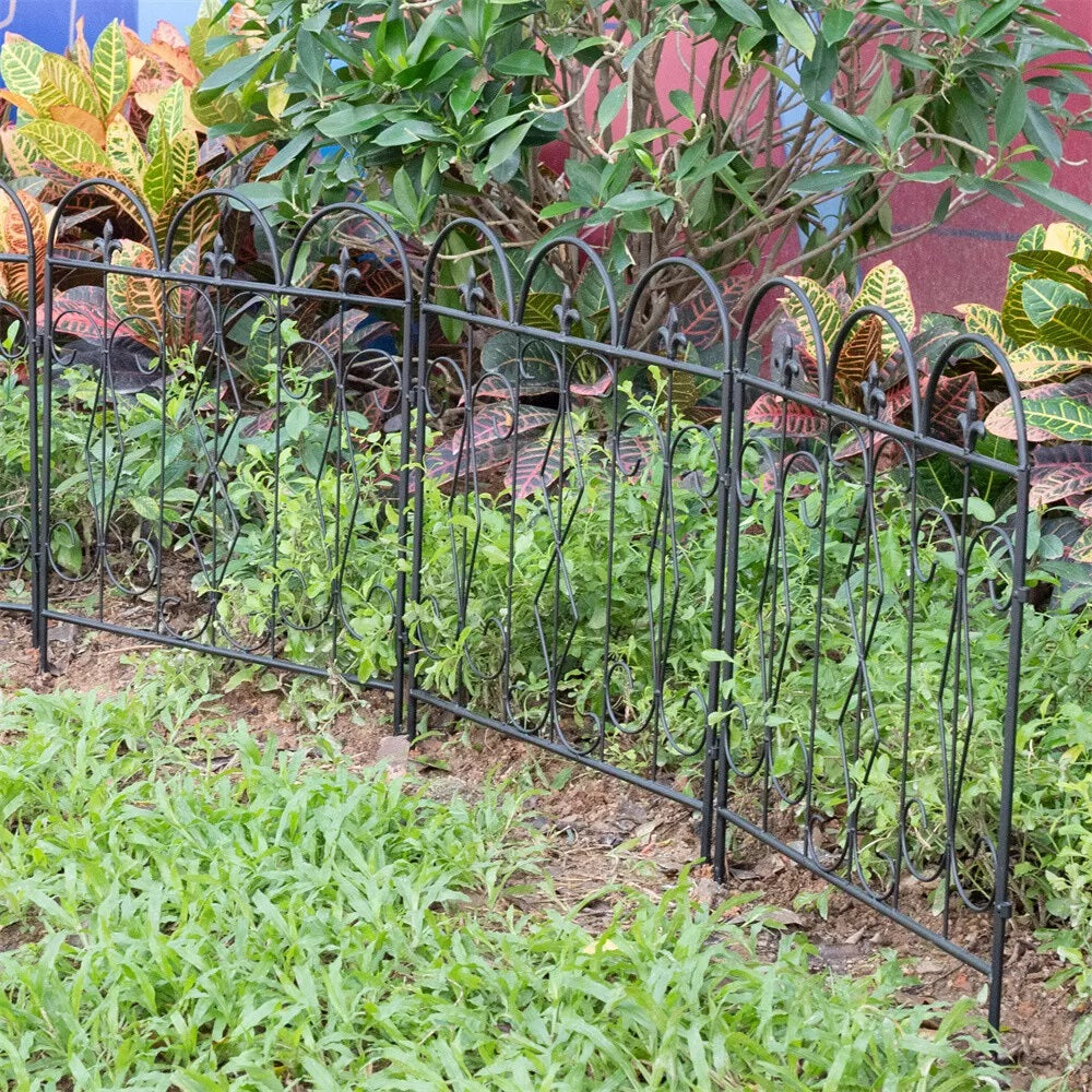 5pcs Outdoor Rustproof Landscape Border Folding Patio Fences