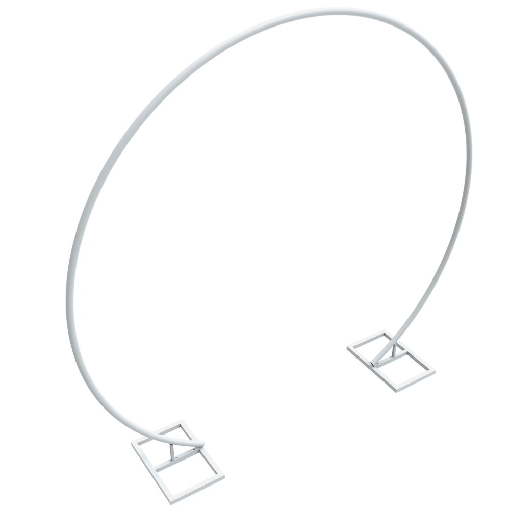 2.1M/2.4M Removable Round Wedding Arch Metal Backdrop Flower Frame