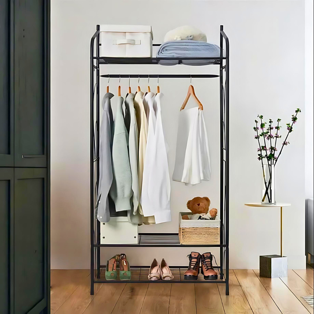 Heavy Duty Coat Clothes Rack Hanger Metal Garment Organizer