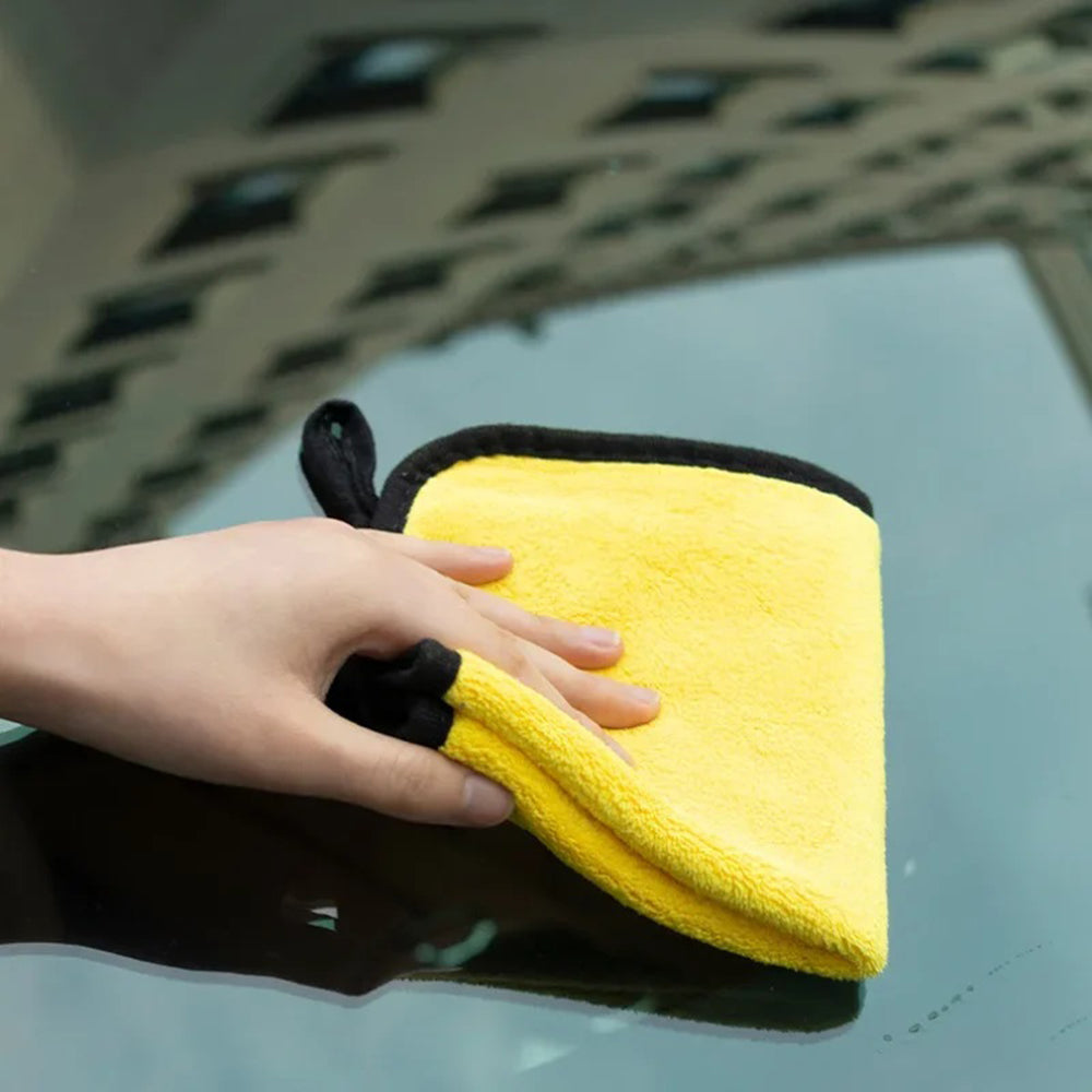 3/5/10Pcs Ultra-Soft Dual Layer Microfiber Towels for Car Washing and Household
