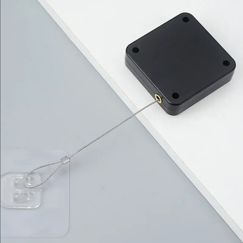 No Punching Automatic Door Closer Surface Door Stop Pull Cord