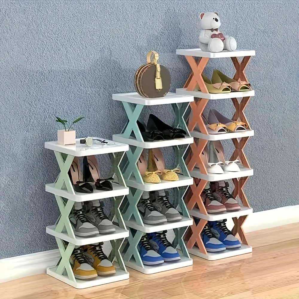 Detachable Shoe Racks Multi Layer Simple Shoes Shelf Color Cabinet