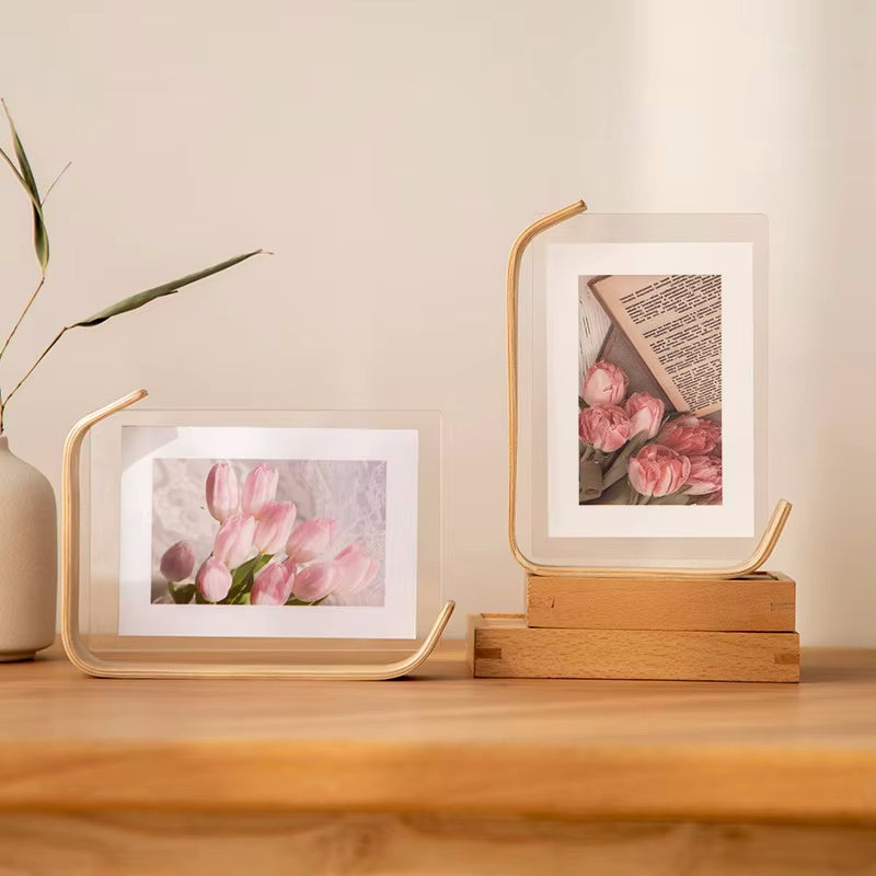 Acrylic Wooden Photo Frame Herbarium Display Calendar DIY Frame