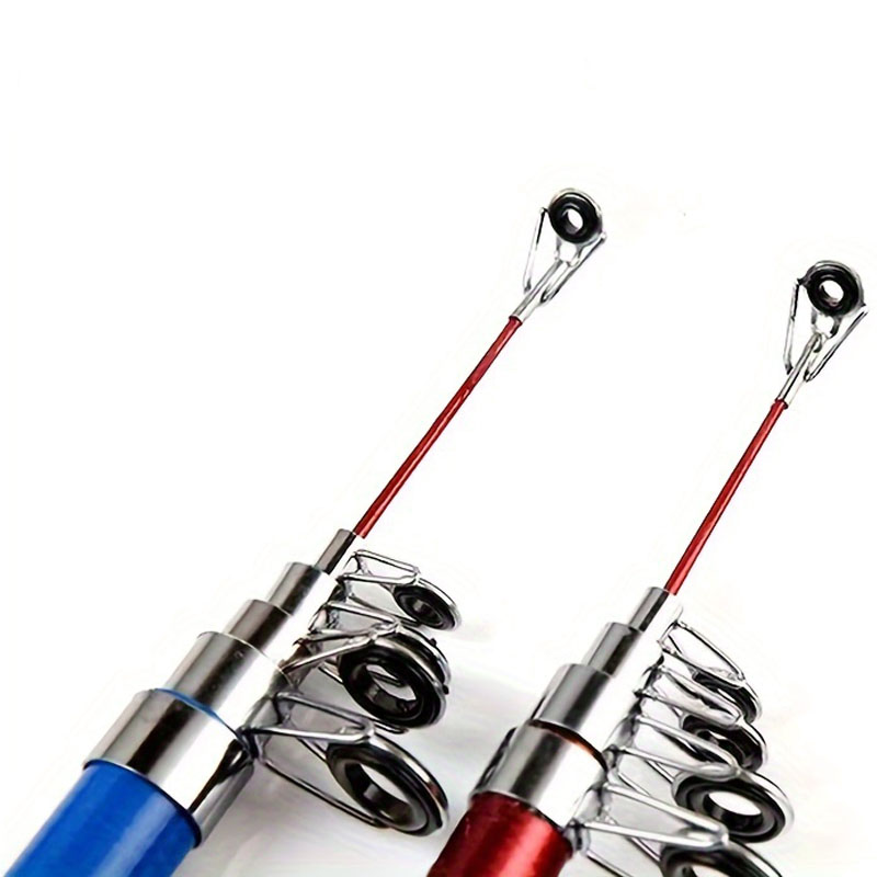 Telescopic Fishing Rod And Spinning Reel Baits Hooks Travel Pole Set