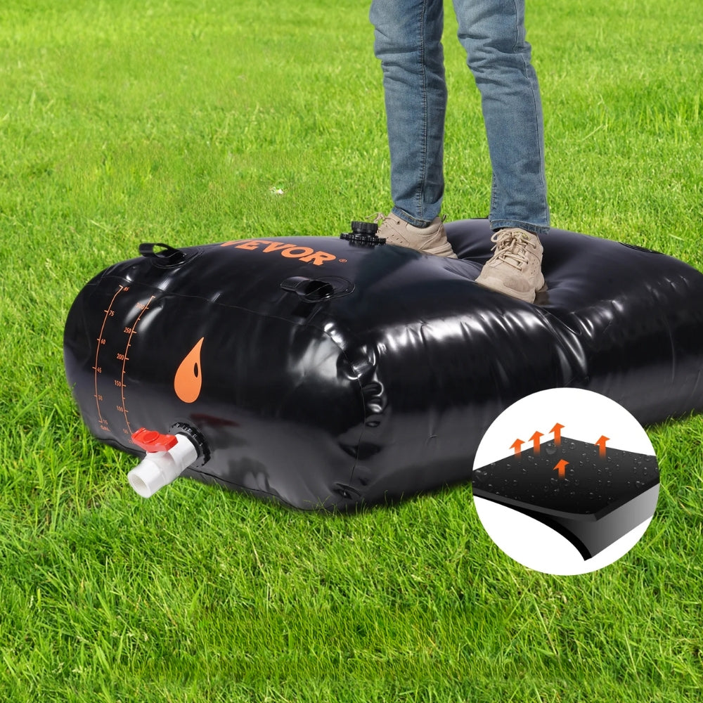 Portable Water Storage Bladder for Garden and Outdoor Use