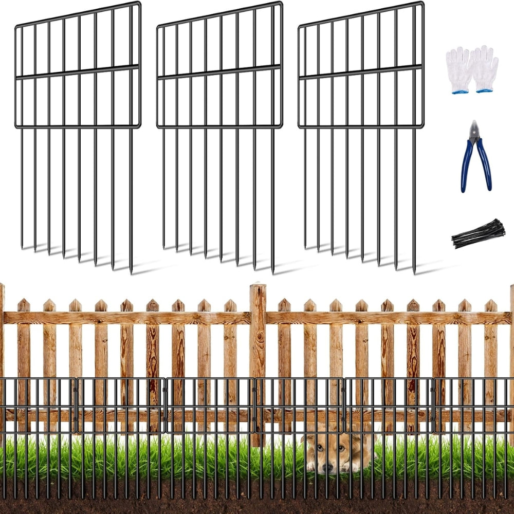 Garden Fence No Dig Fence Animal Barrier Fence Underground Decorative Garden Fencing