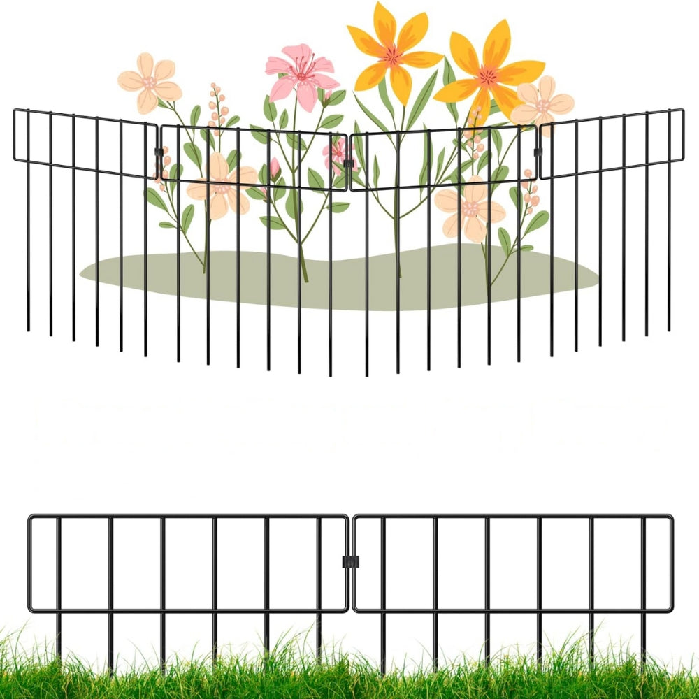 Garden Fence No Dig Fence Animal Barrier Fence Underground Decorative Garden Fencing