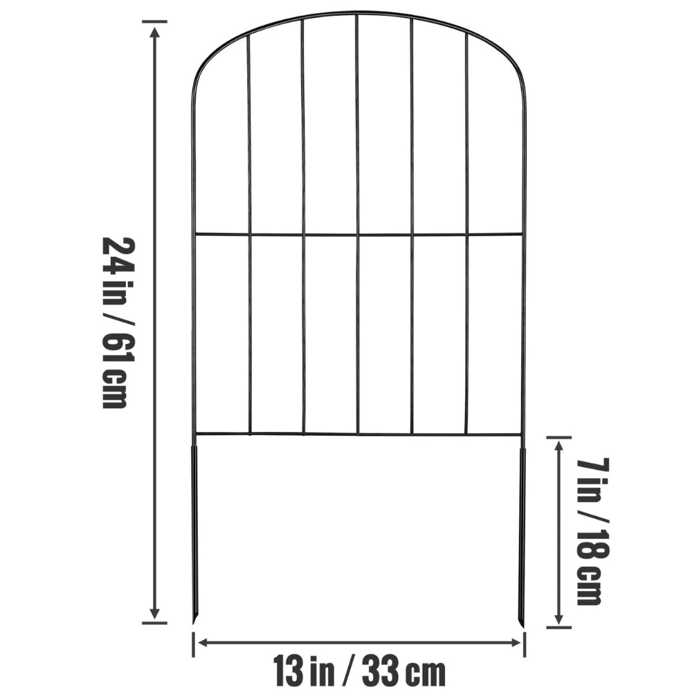 Garden Fence No Dig Fence Animal Barrier Fence Underground Decorative Garden Fencing