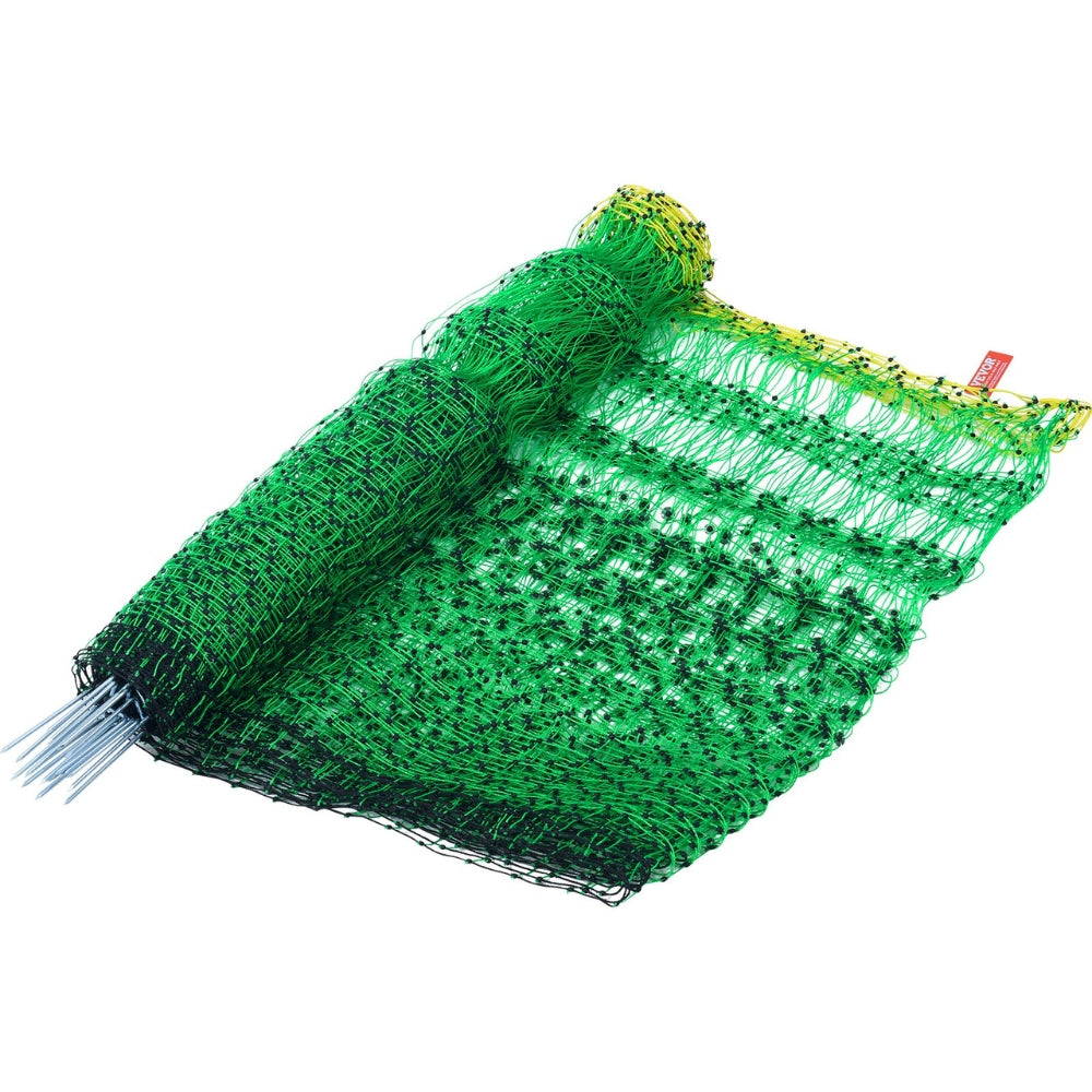 Electric Fence Netting PE Net Fencing with Posts & Double Spiked Stakes