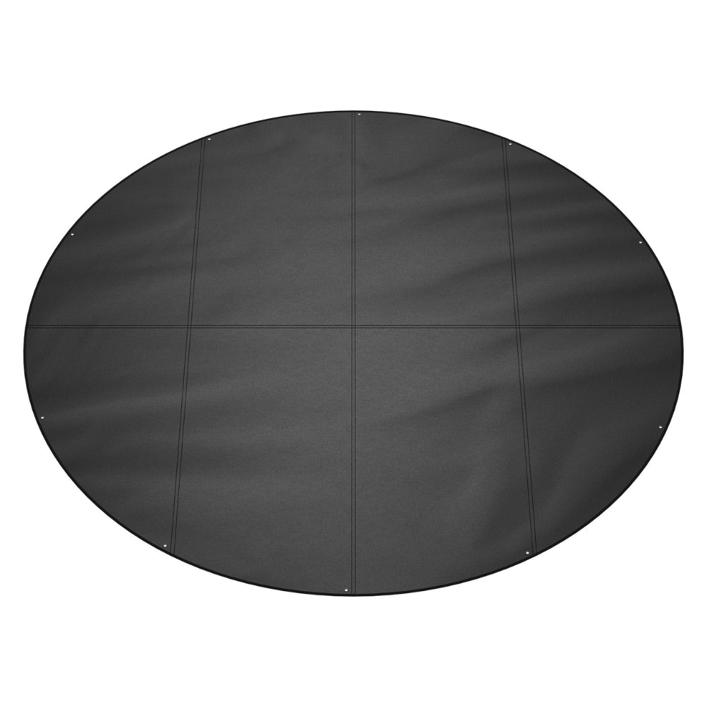 Round Pool Cover Solar Covers for Above Ground Pools Safety Pool Cover with Drawstring Design Black