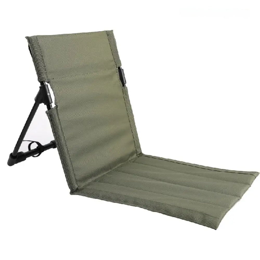 Foldable Camping Chair Outdoor Garden Park Single Lazy Chair Backrest Cushion