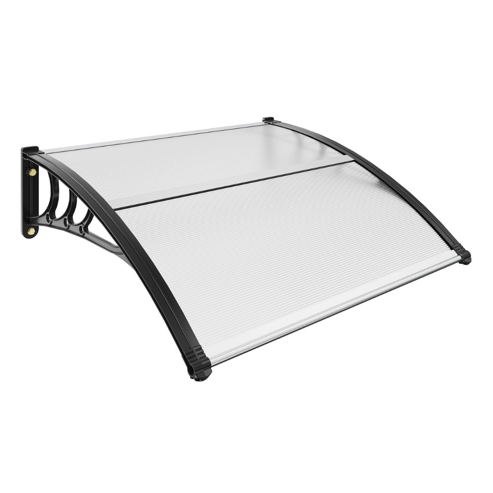 Window Door Awning Canopy UPF 50+ Polycarbonate Front Door Overhang for Sun Protection