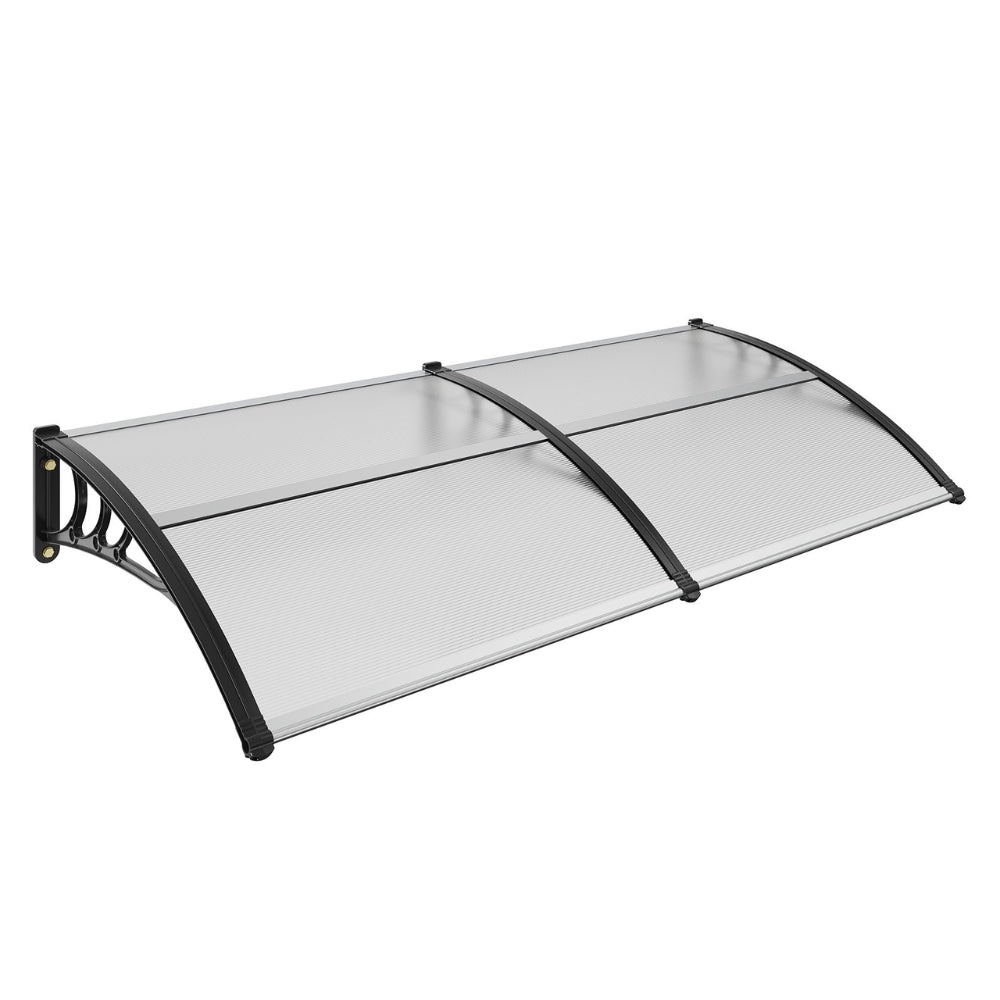 Window Door Awning Canopy UPF 50+ Polycarbonate Front Door Overhang for Sun Protection