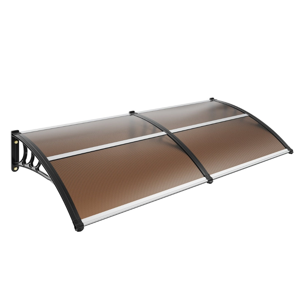 Window Door Awning Canopy UPF 50+ Polycarbonate Front Door Overhang for Sun Protection