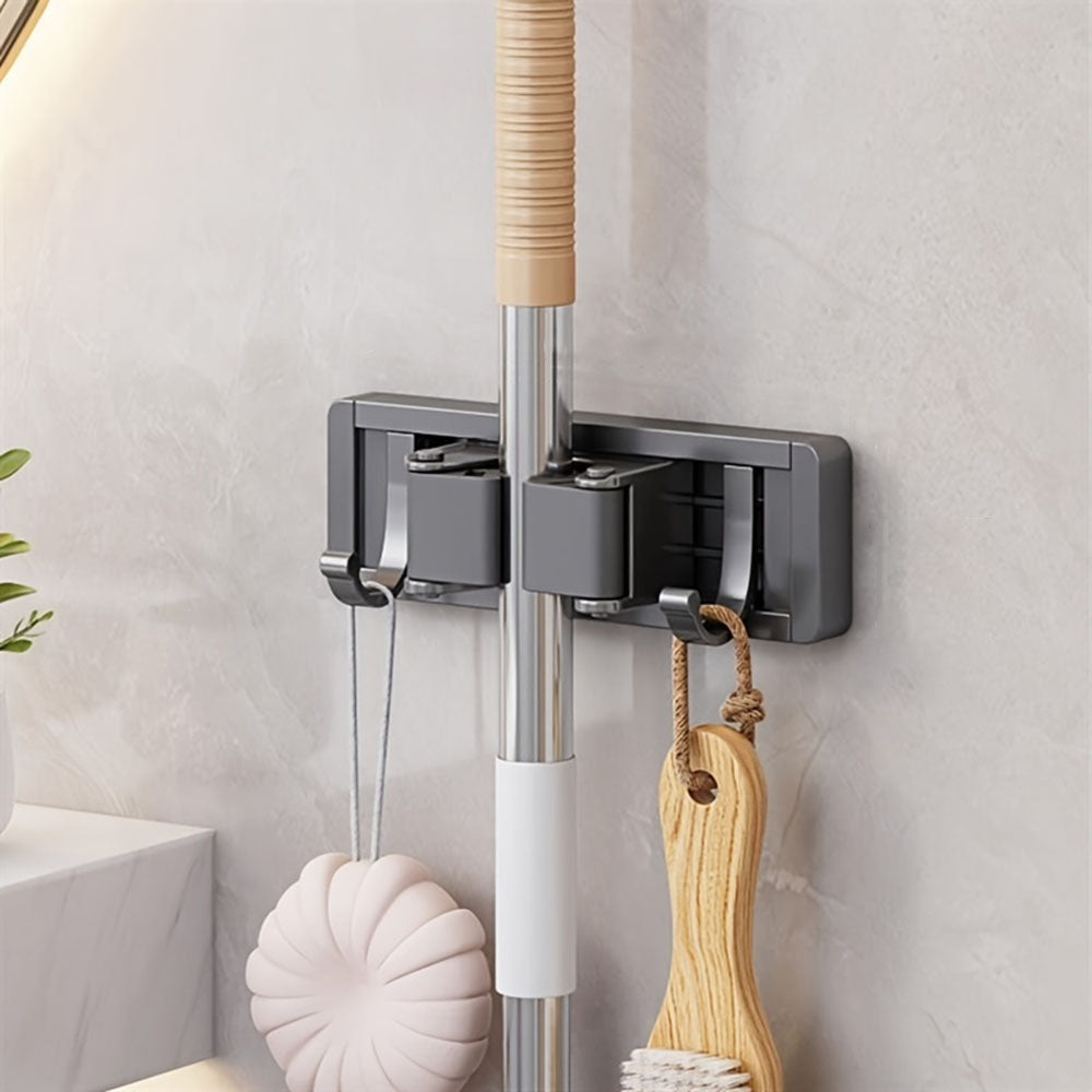 Wall Mounted Strong Broom Mop Holder Rack