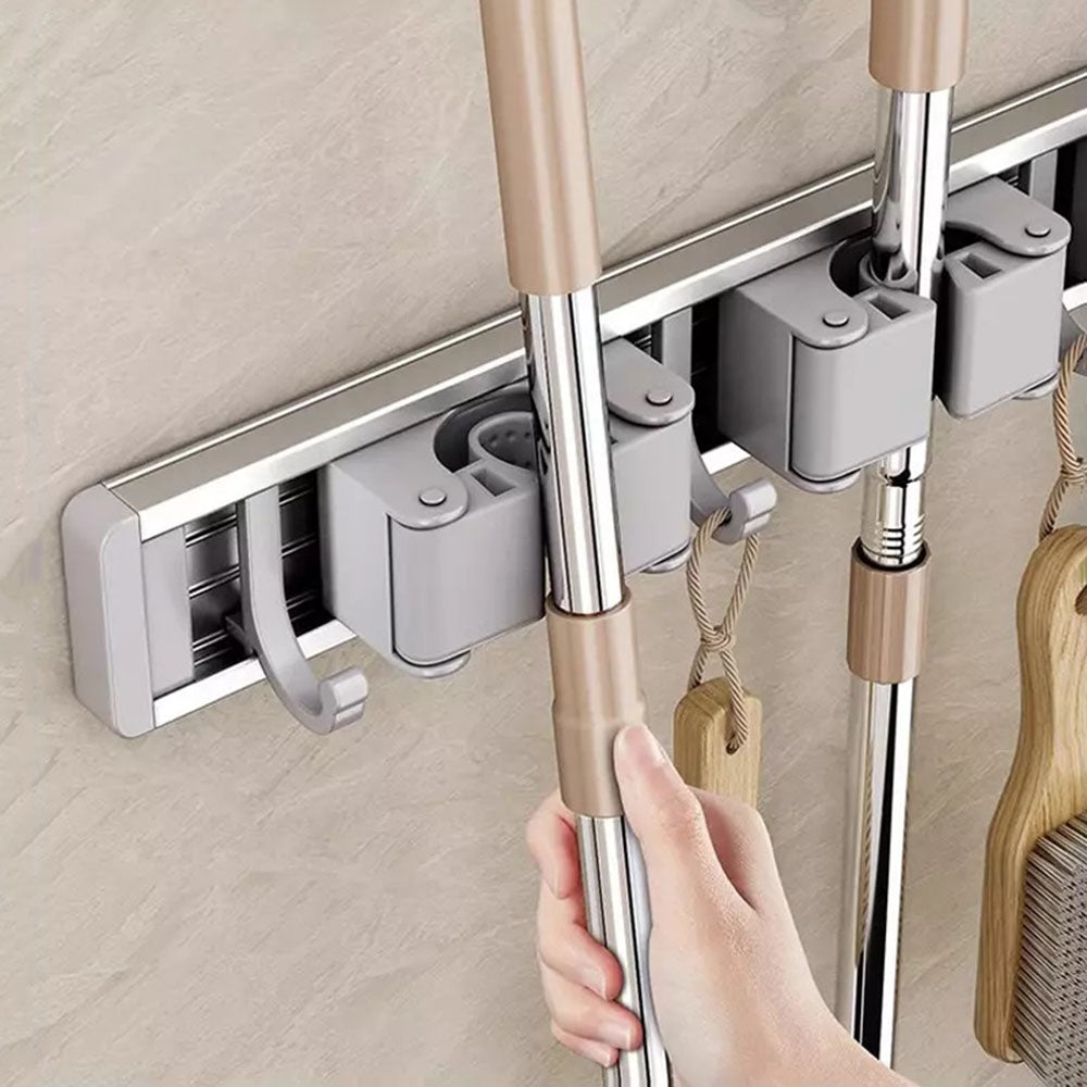 Wall Mounted Strong Broom Mop Holder Rack