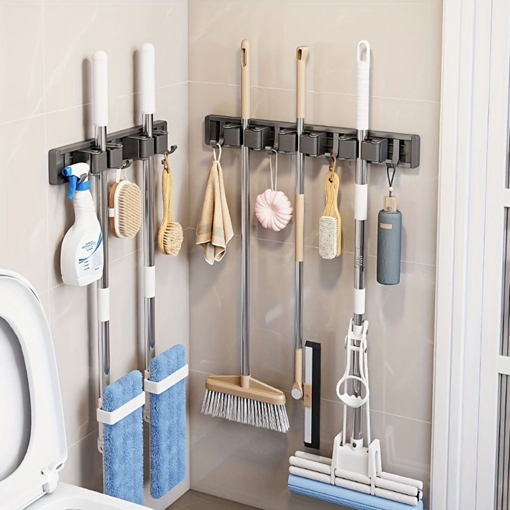 Wall Mounted Strong Broom Mop Holder Rack