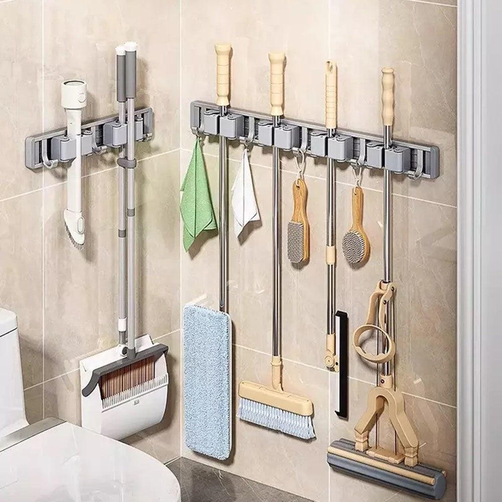 Wall Mounted Strong Broom Mop Holder Rack
