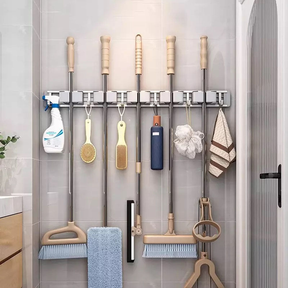 Wall Mounted Strong Broom Mop Holder Rack