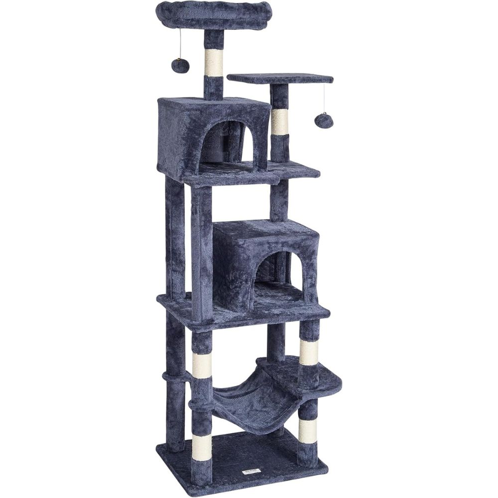 Cat Tower with 2 Cat Condos Sisal Scratching Post