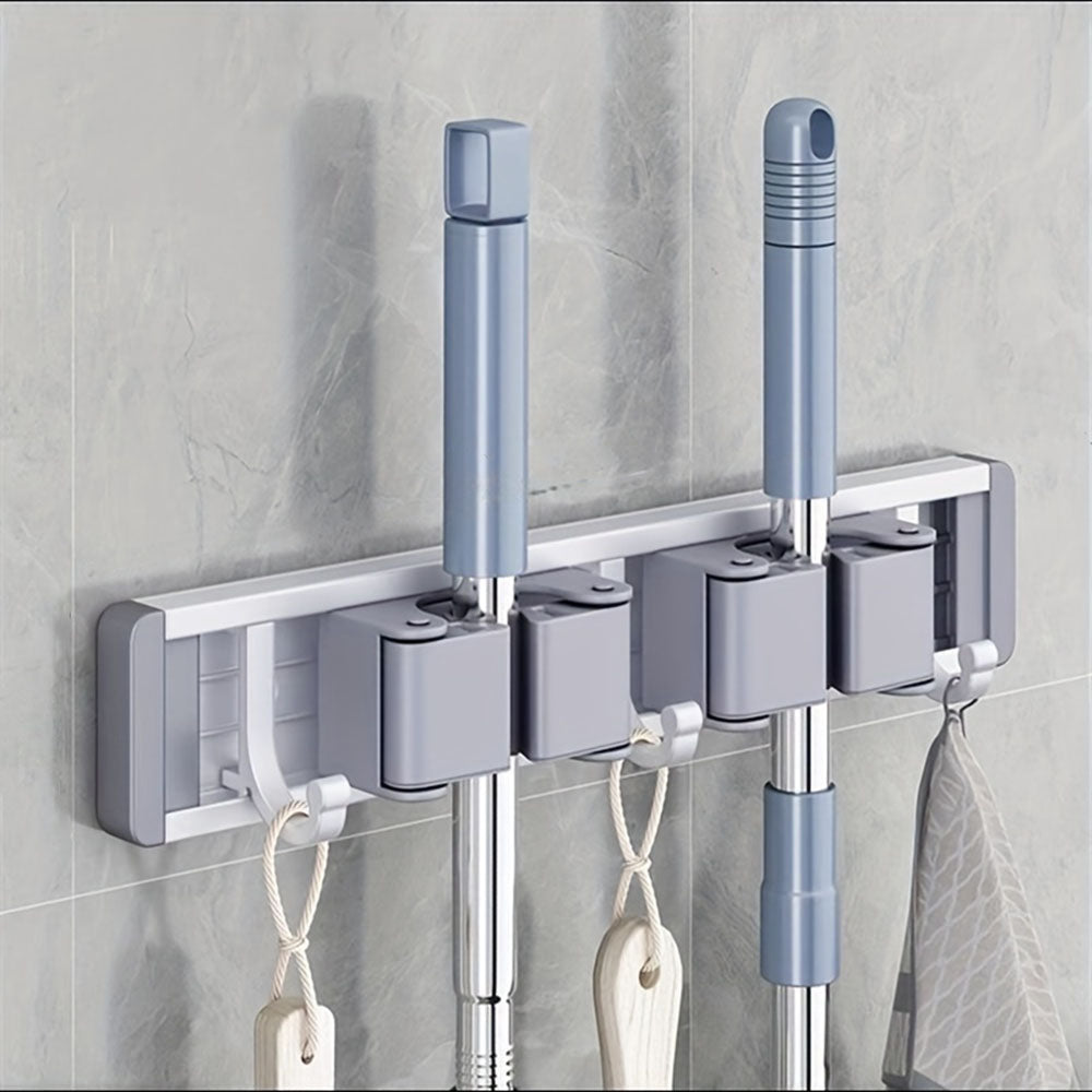 Wall Mounted Strong Broom Mop Holder Rack