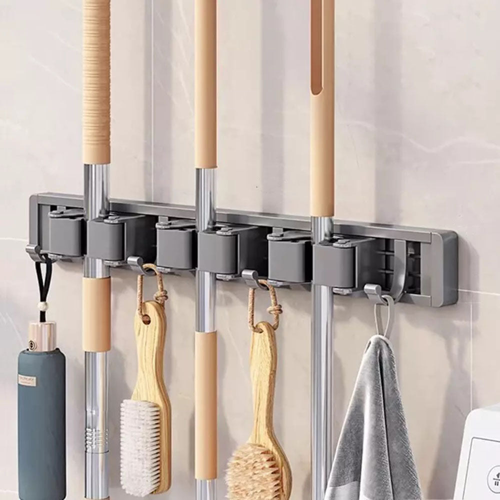 Wall Mounted Strong Broom Mop Holder Rack