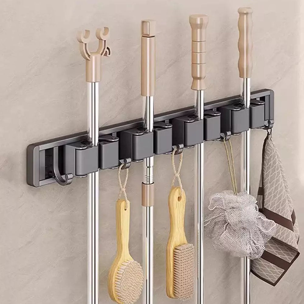 Wall Mounted Strong Broom Mop Holder Rack
