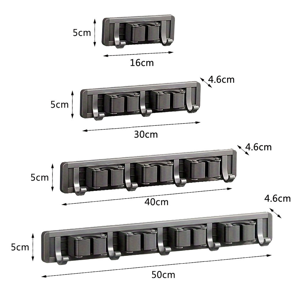 Wall Mounted Strong Broom Mop Holder Rack