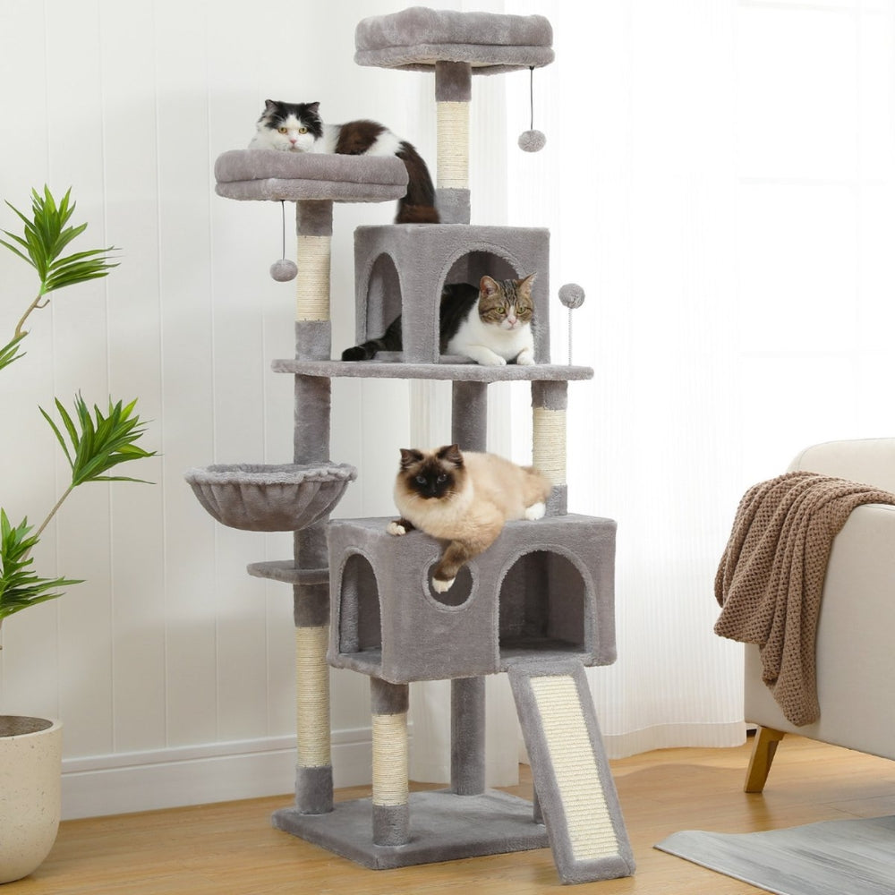 Premium Cat Tree with Multilevel Design and Cozy Condo for Cats and Kittens