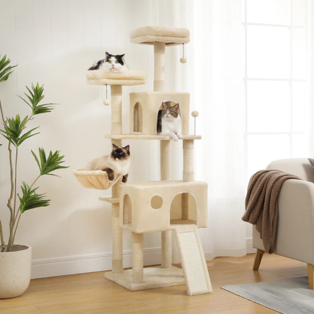 Premium Cat Tree with Multilevel Design and Cozy Condo for Cats and Kittens
