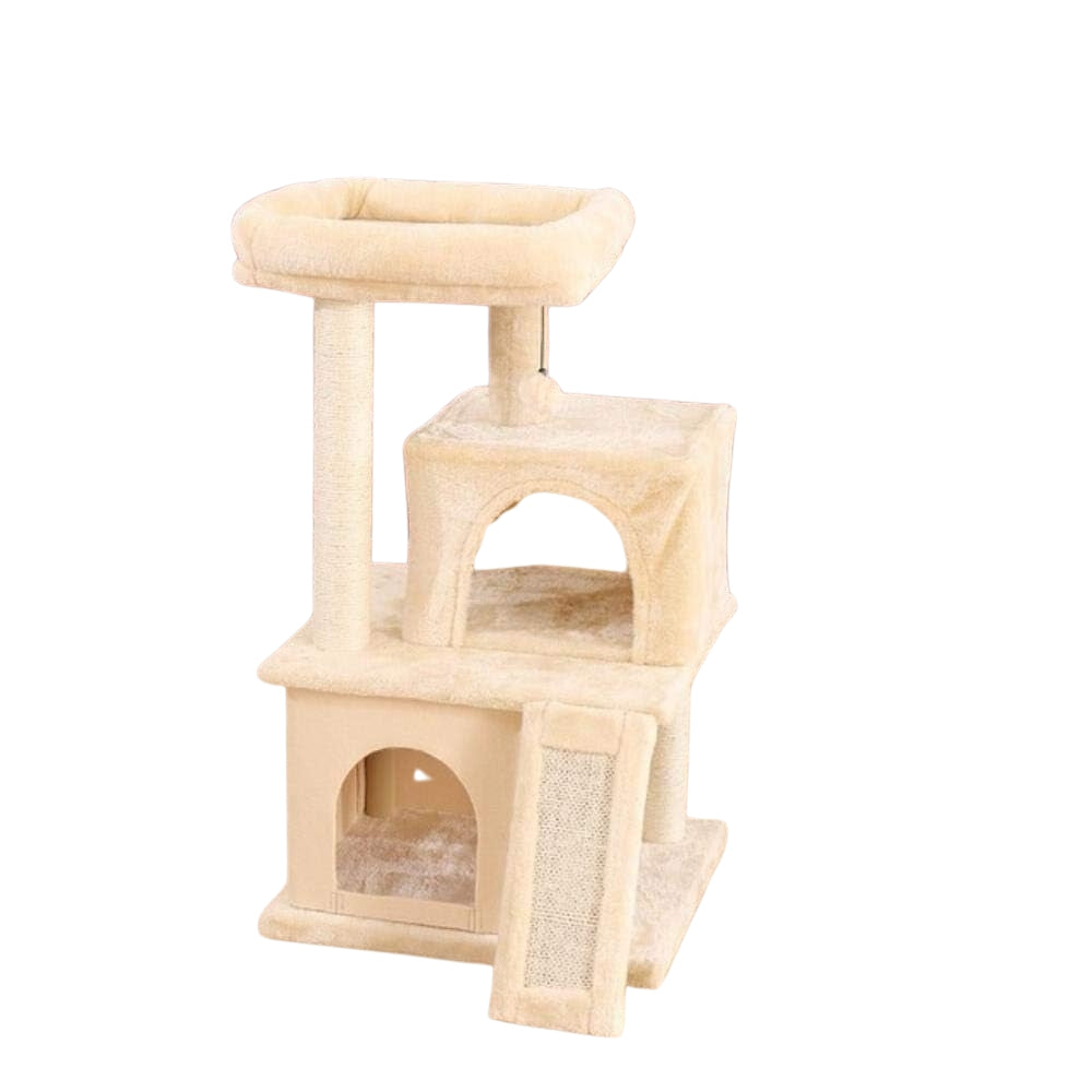Cat Tree Tower House Condo Perch Entertainment Scratching for Kitten Multi-Level Tower