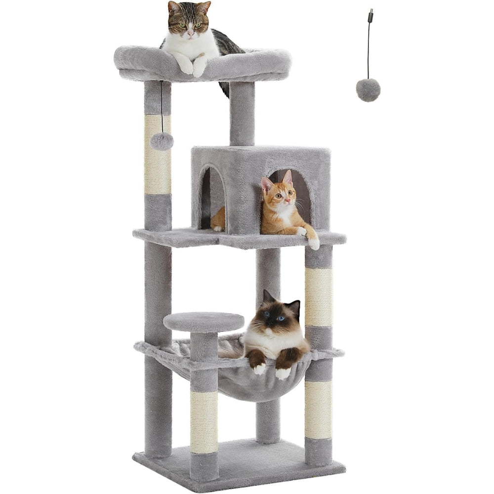 Cat Tree Tower House Condo Perch Entertainment Scratching for Kitten Multi-Level Tower