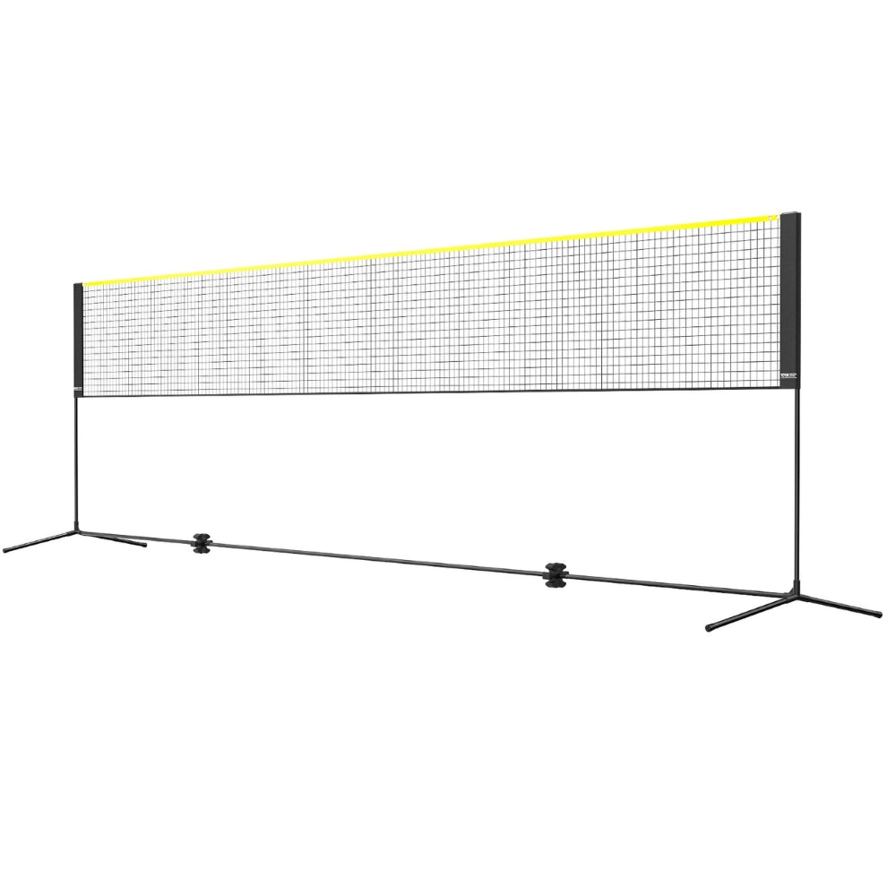 Badminton Net Adjustable Volleyball Net 20ft Wide Foldable Pickleball Net Portable Tennis Net Set with Poles Stand