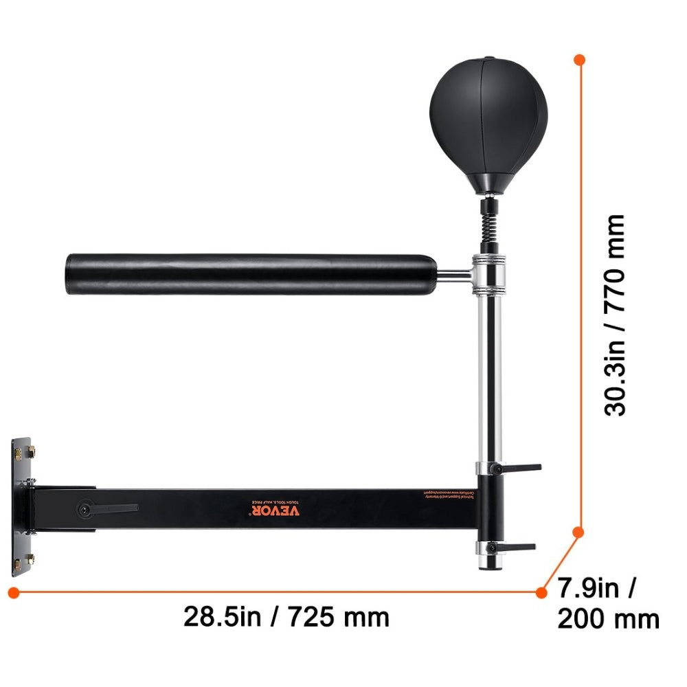 Wall Mount Boxing Spinning Bar with Punching Ball