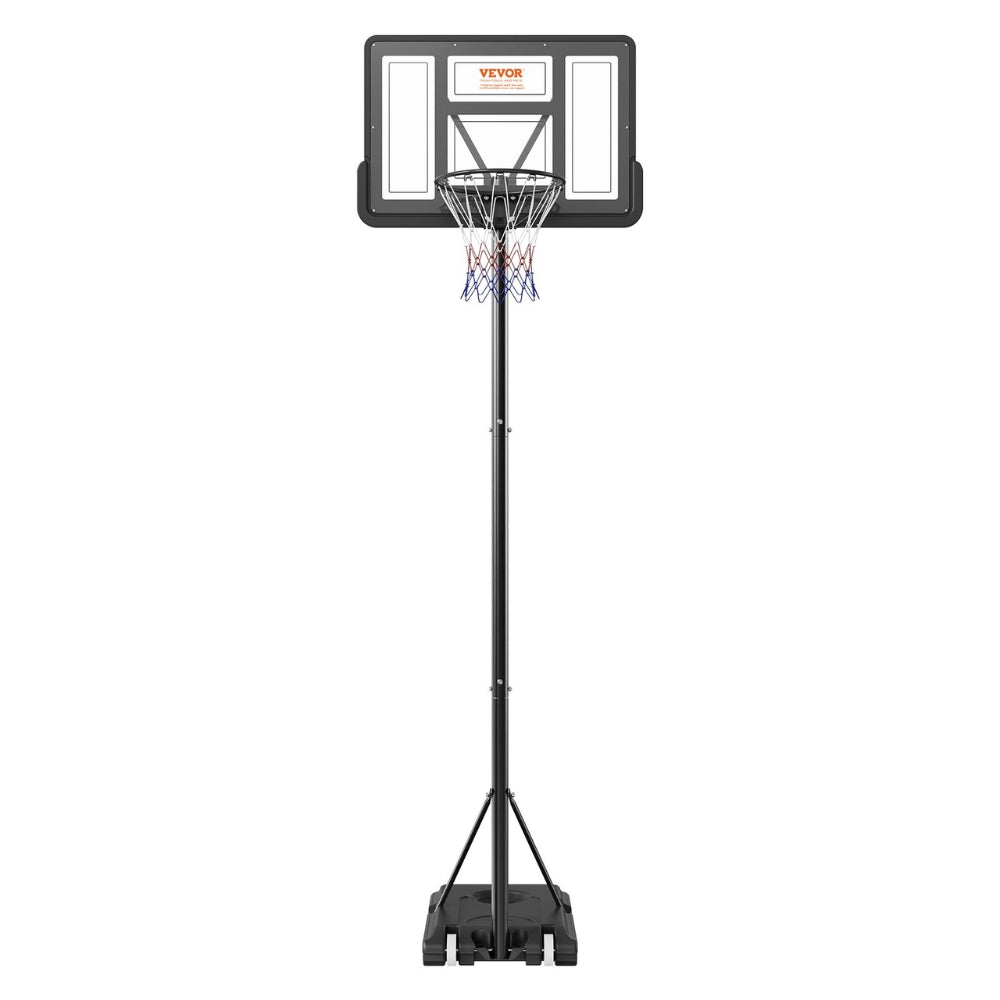 Portable Basketball Hoop Stand 4 to 10 ft Adjustable Height  Backboard System with Wheels Stand