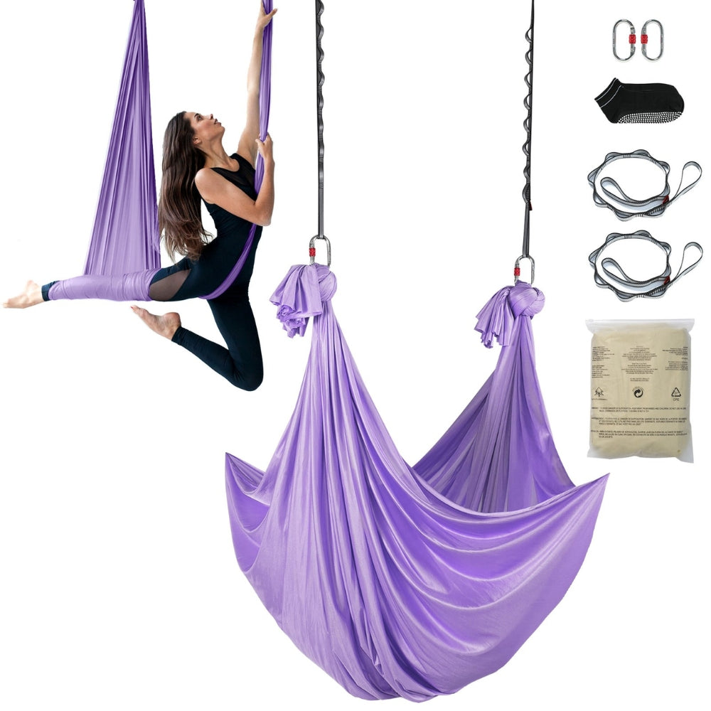 Aerial Yoga Hammock & Swing 4.4 Yards Yoga Starter Kit Nylon Fabric
