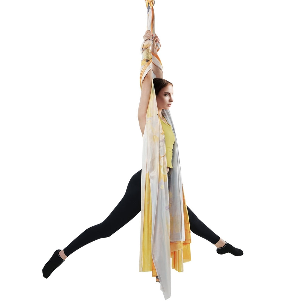 5.5 Yards Aerial Yoga Hammock & Swing Nylon Fabric Full Rigging Hardware