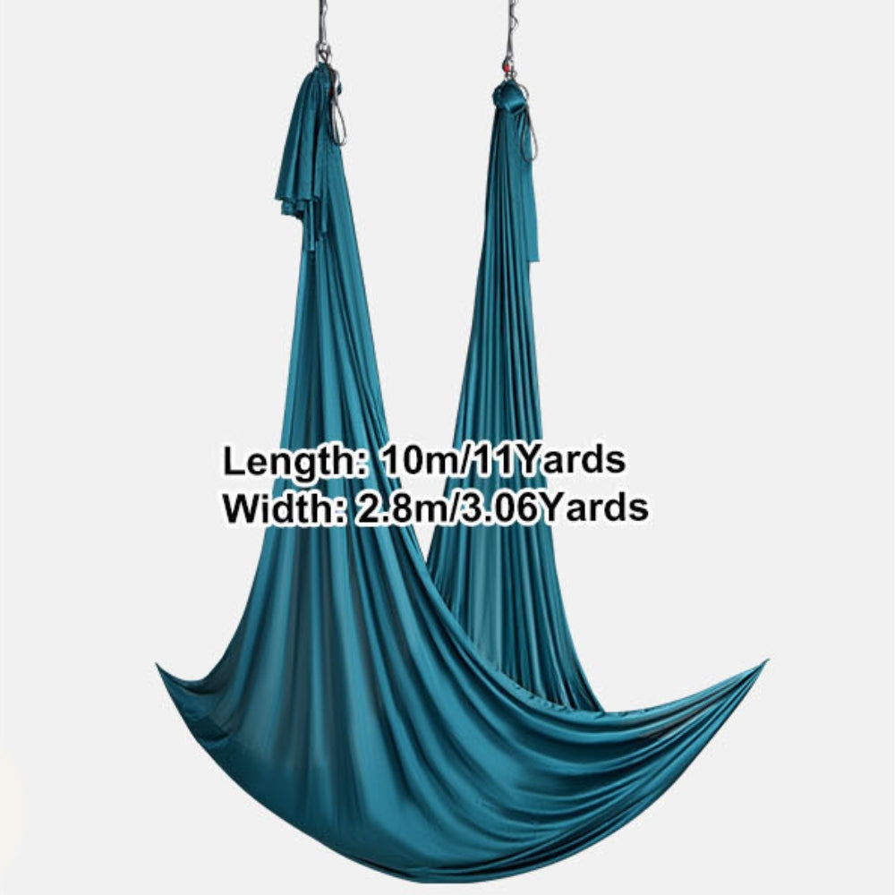 8.7 and 11 Yards Aerial Yoga Hammock & Swing Yoga Starter Kit