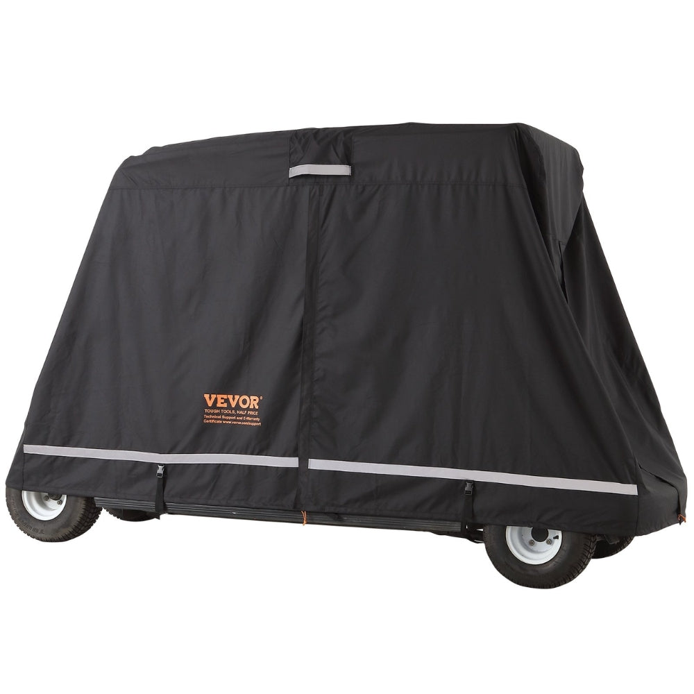 4 Passenger Golf Cart Cover 600D Polyester Full Cover Universal Fits for Most Brand Club Car Covers
