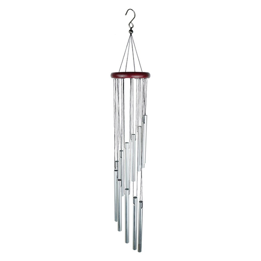 Hansona 12-Tube Aluminum Alloy Wind Chimes with Hook – Elegant Outdoor & Indoor Décor
