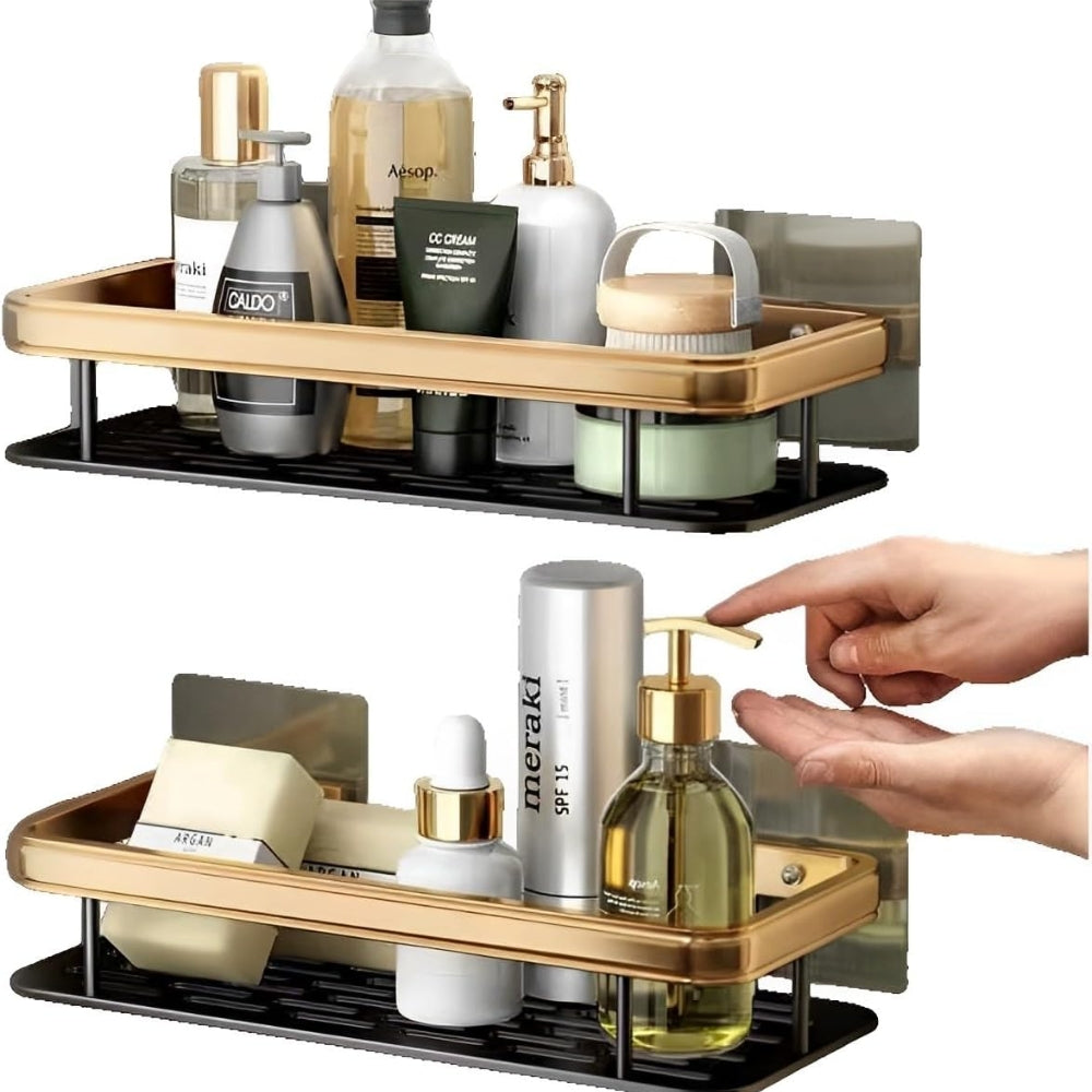 Non perforated Bathroom Shelf Floating Shelf for Wall Shelves Shower Bathroom Corner Shelf