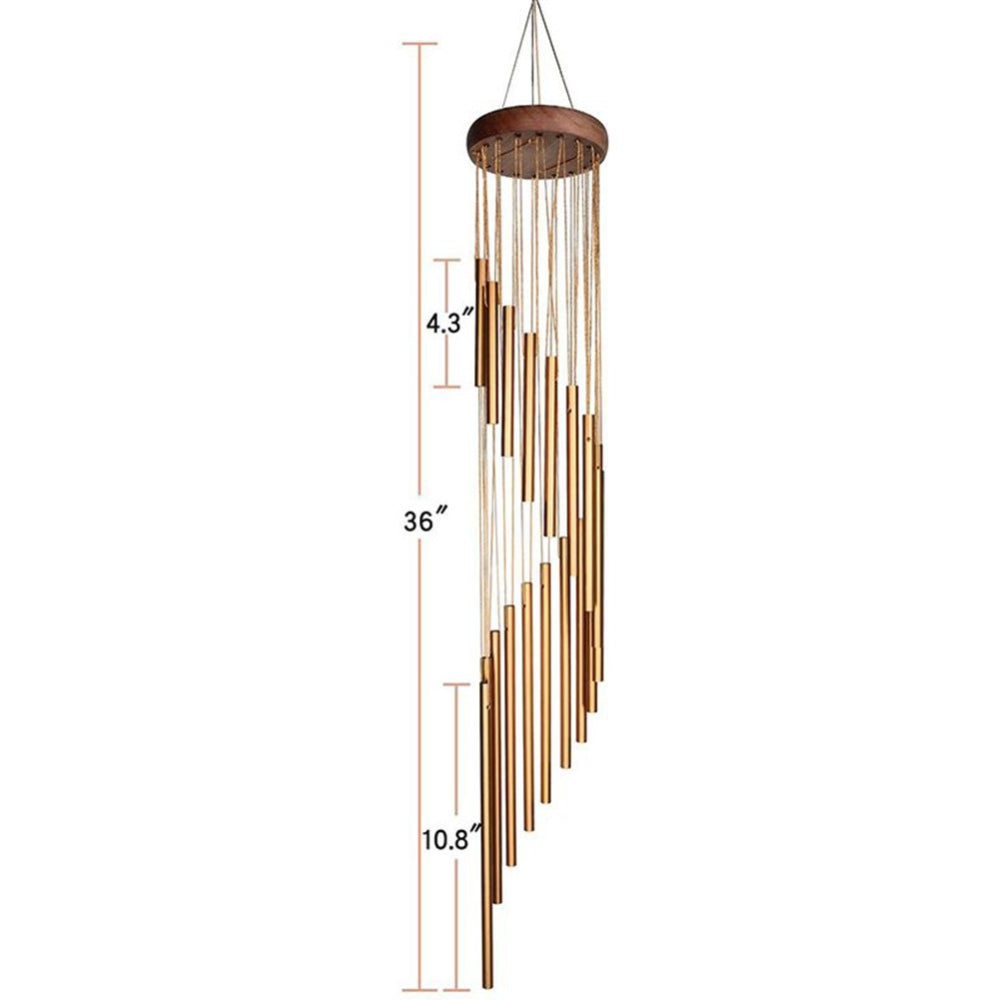12 Tubes Aluminum Alloy Wind Chimes with Hook