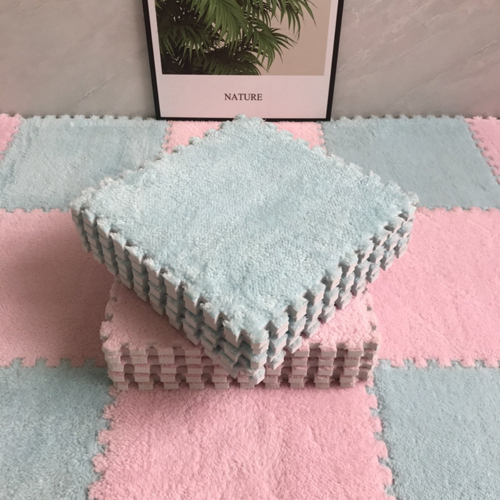 Soft Plush Children's Mat Baby Play Mat Baby Toys Eva Foam Puzzle Carpet