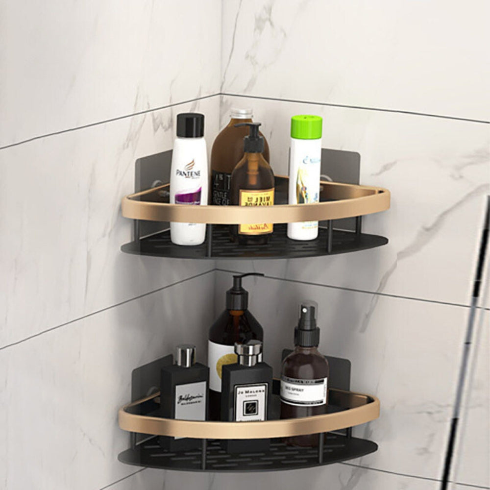 Non perforated Bathroom Shelf Floating Shelf for Wall Shelves Shower Bathroom Corner Shelf