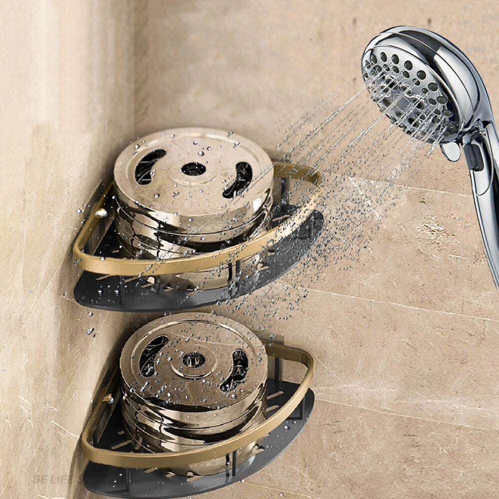 Non perforated Bathroom Shelf Floating Shelf for Wall Shelves Shower Bathroom Corner Shelf