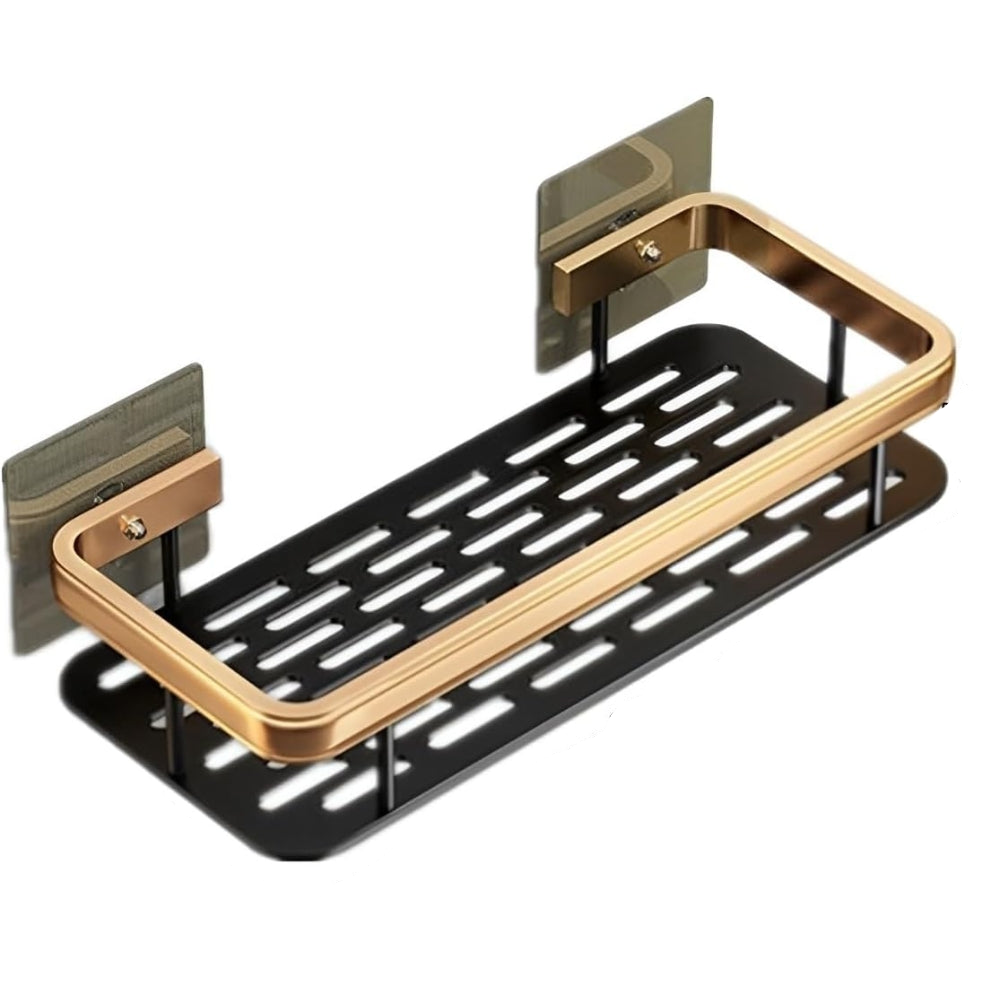 Non-Perforated Bathroom Shelf - Floating Wall Shelf for Shower and Bathroom Corner