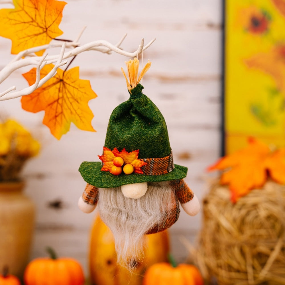 Fall Gnome Pumpkin Maple Sunflower Harvest Autumn Elf Dwarf Plush Faceless Dolls Ornaments