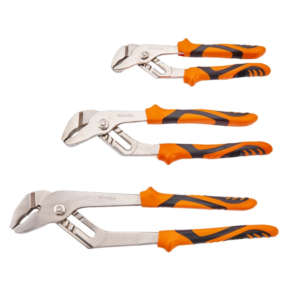 Groove Joint Pliers Set 3 Piece High Carbon Steel Water Pump Pliers